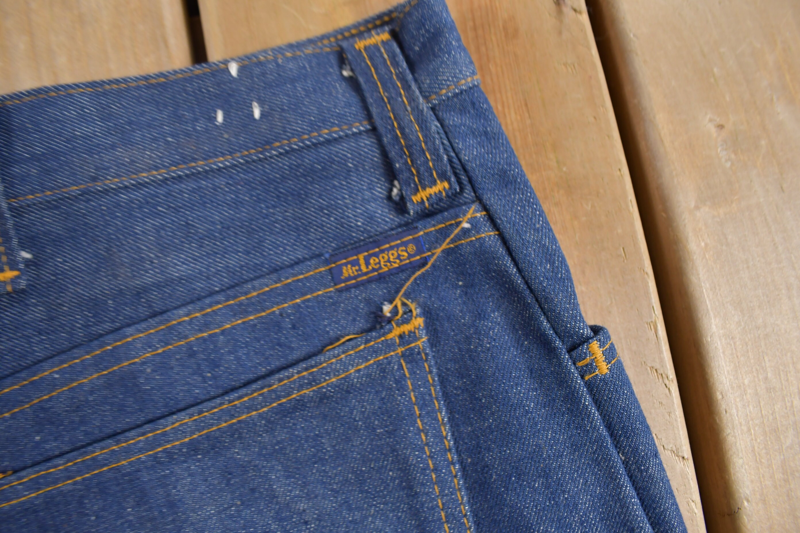 Vintage 1970s Mr Leggs Jeans Size 38 X 34 / Made in USA / American 