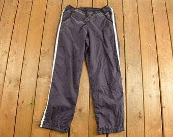 Vintage Y2K Youth Nike Mini Swoosh Track Pants / Stripe / Nike Jogger Pants / Streetwear / 90s Track Pants / Trackpants / Adjustable