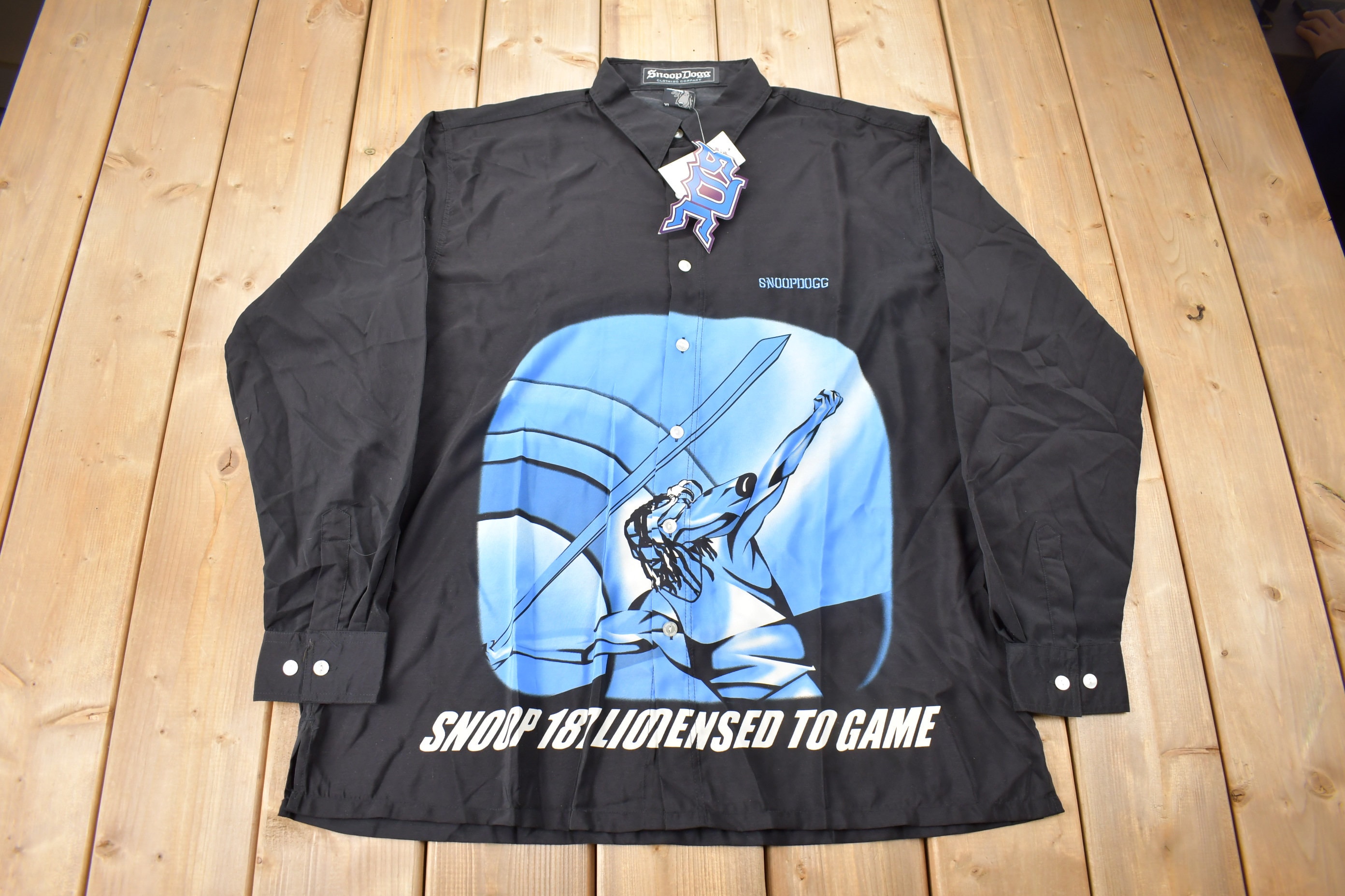 Vintage Y2K Snoop Dogg Button up Shirt / Vintage Hip Hop / Vintage