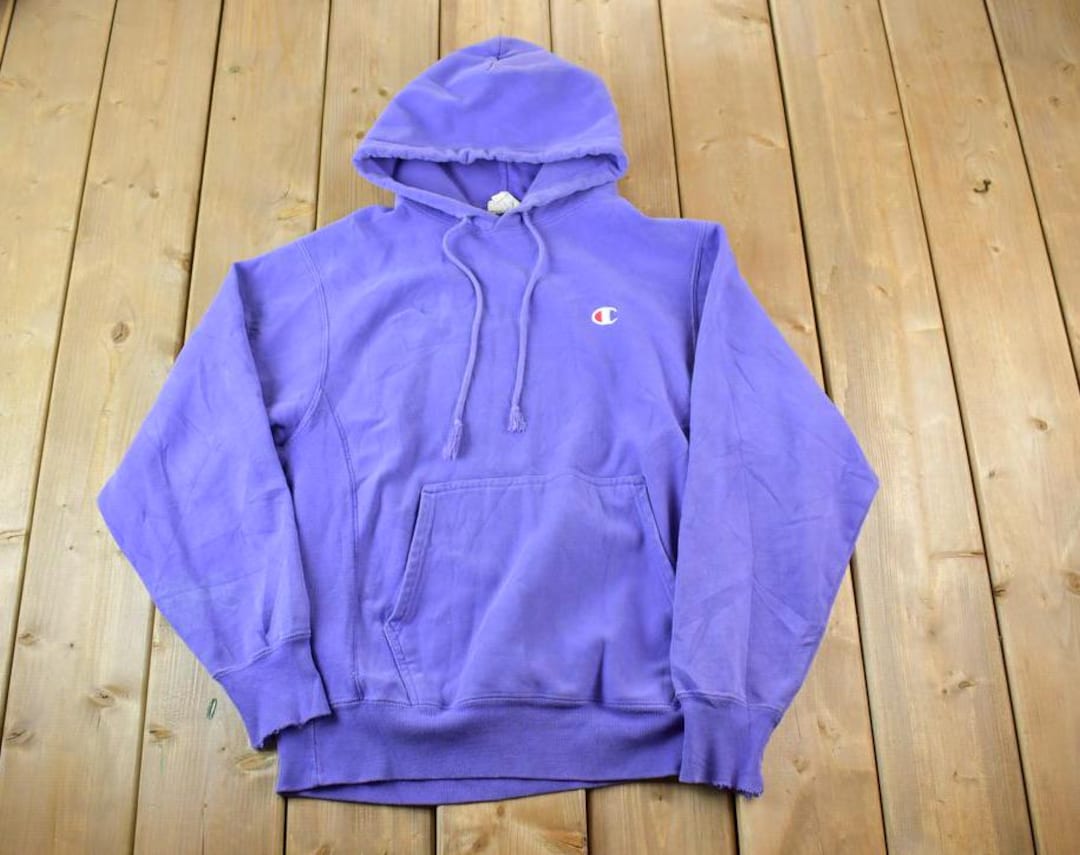 Vintage 1990s Champion Reverse Weave Hoodie Sweatshirt / Made in