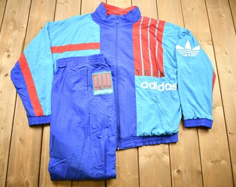 Vintage 1970s Adidas Team Windbreaker 2 Piece Tracksuit / - Etsy