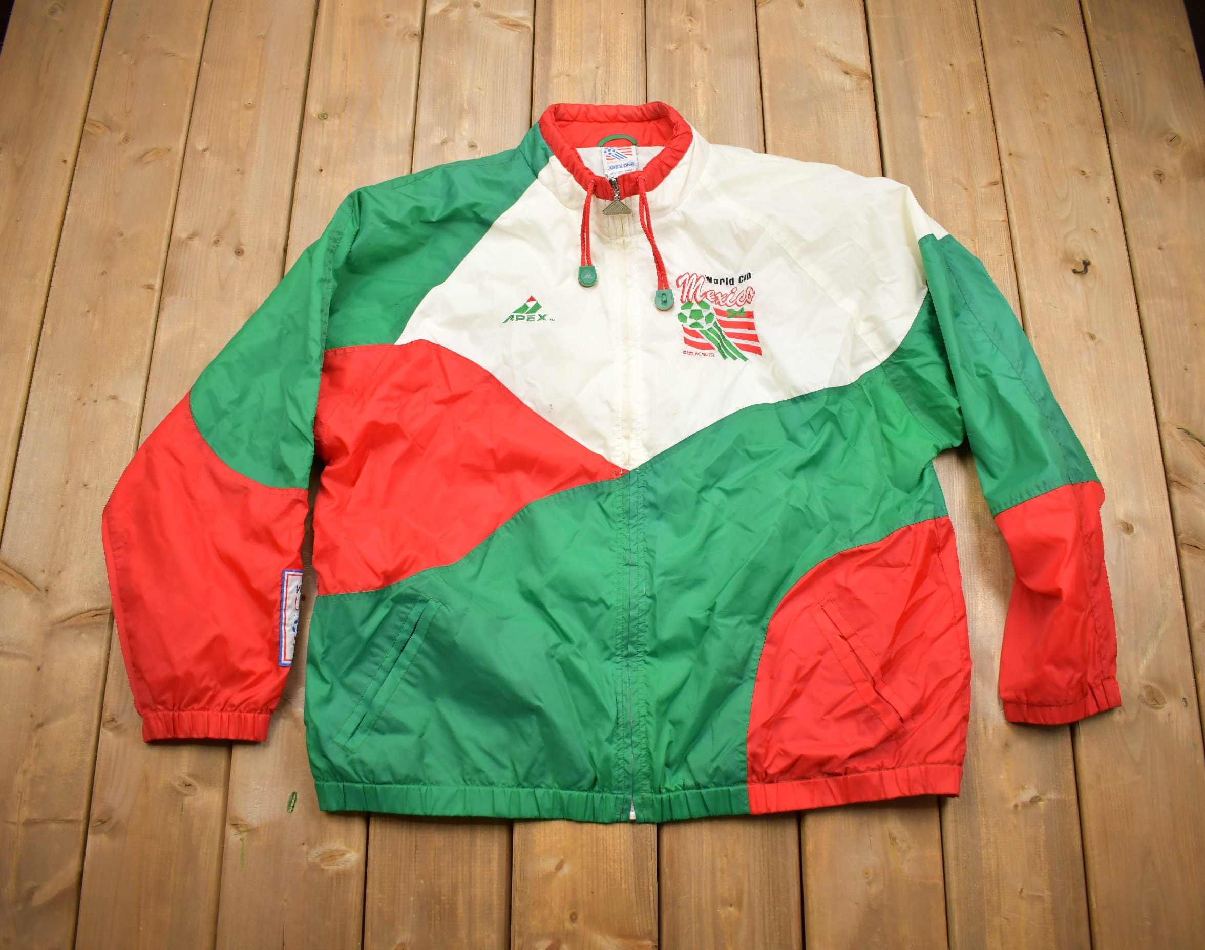 Vintage 1990s Apex One Mexico World Cup 94' Jacket Vintage 1990s Apex One Mexico World Cup 94' Jacket