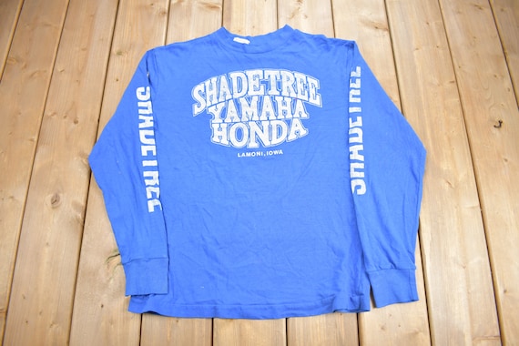 Vintage 1990s Shadetree Yamaha Honda Lamoni Iowa Graphic T Shirt / Vintage T Shirt / Streetwear / Graphic Tee / Single Stitch / Made In USA
