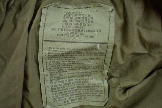 Vintage Military / Button Up Jacket / US Army Gre… - image 3