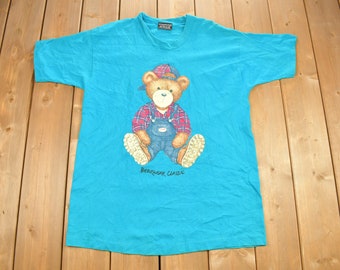 Vintage 1990s Tompkins Avenue Bearwear Classic Graphic T Shirt / Vintage Teddy Bear T Shirt / Streetwear / Single Stitch / Made In USA