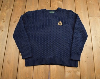 Vintage 90s Polo Ralph Lauren Lambswool Cardigan Large Ralph