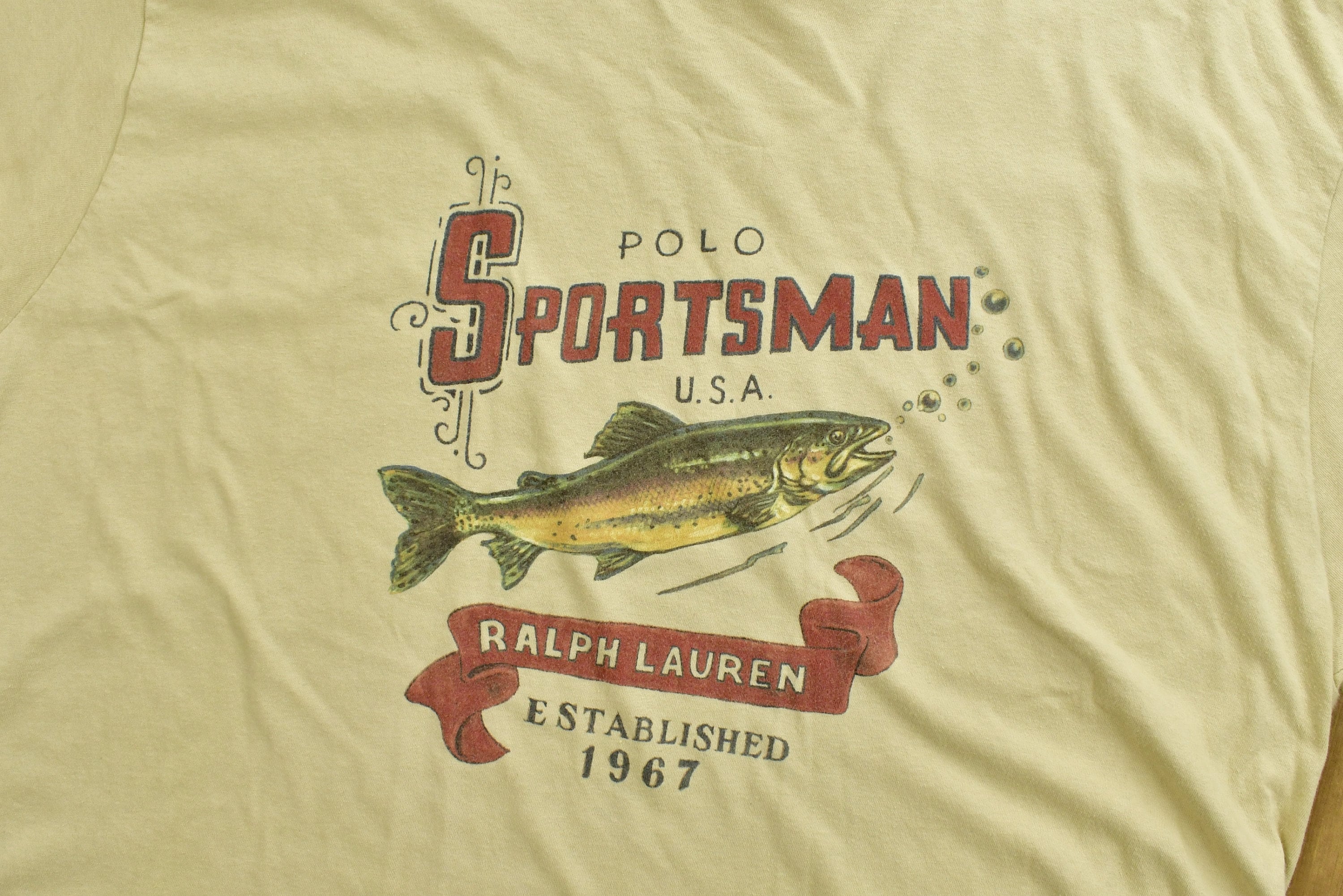 Vintage 1990s Ralph Lauren Polo Sportsman Graphic T-shirt / Polo
