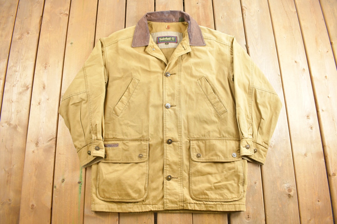 Vintage 1990s Timberland Weather Gear Field Coat / Vintage Timberland / Leather Accents / Outdoorsman / Hunting Jacket / 90s / 80s - Etsy Vintage 1990s Timberland Weather Gear Field Coat / Vintage Timberland / Leather Accents / Outdoorsman / Hunting Jacket / 90s / 80s - Etsy