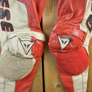 Vintage 1980s Dainese Crono Suit Motorcycle Racing Uniform Coveralls Men's 52 / 90s Leather Motorcycle Jacket / Moto Leather Coat bild 4