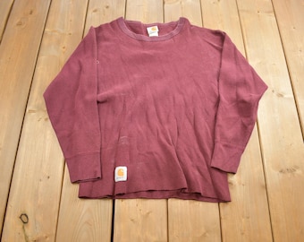Vintage 1980s Distressed Carhartt Thermal Shirt Made In USA