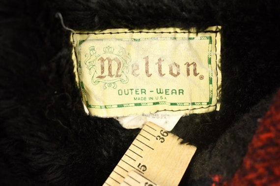 Vintage 1950s Melton Outer-wear Buffalo Plaid Wool Hunting Jacket Vintage 1950s Melton Outer-wear Buffalo Plaid Wool Hunting Jacket