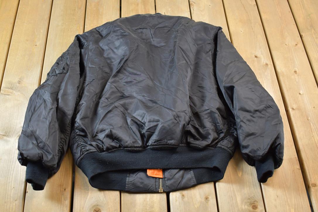Vintage 1990s Reversible MA-1 Military Flyer's Jacket / Bomber
