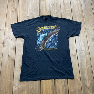 Vintage 1989 Harley Davidson Motorcycles 3D Emblem Eagle T-Shirt  / Made In USA / Single Stitch / 90s Graphic / Biker / Retro / Vintage Tee