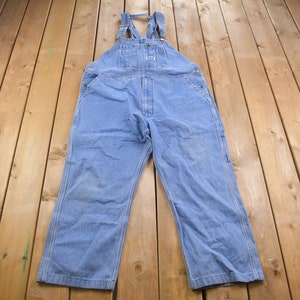 Vintage 1990s Big Smith Denim Jean Overalls Size 44 x 22 / Vintage Overalls / Extra Large Clothing / Streetwear / Vintage Workwear