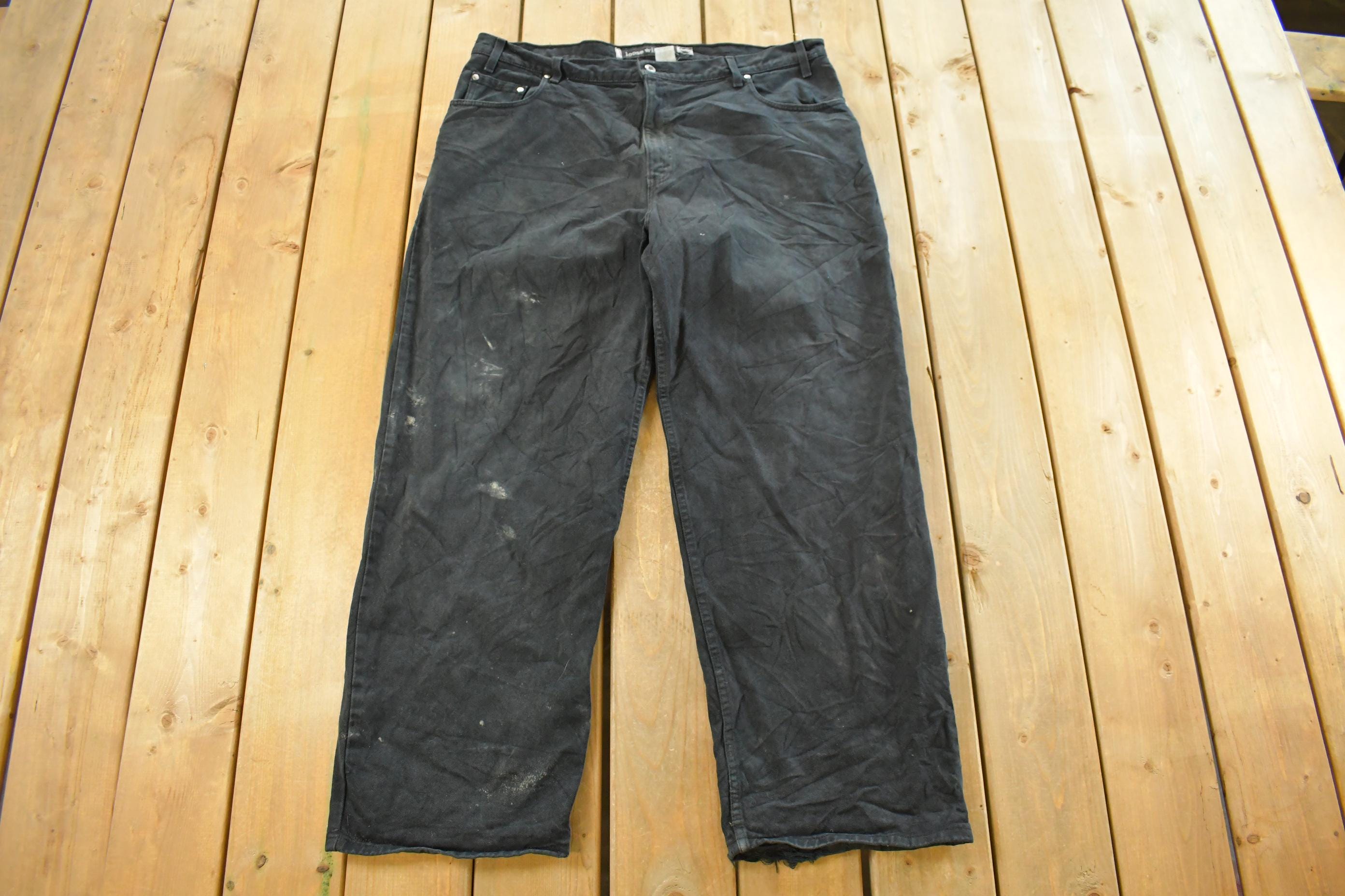 Vintage 1990s Levi Silver Tab Loose Wide Leg Denim Jeans Men