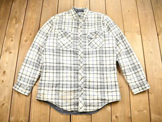 古着 “OUTDOOR EXCHANGE”Plaid Shirt Jacket Vintage outdoor exchange flannel - Gem