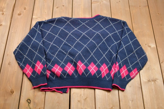 Vintage 1990s United States Sweaters Floral Cardi… - image 2