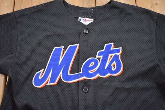 1990s Vintage Majestic New York Mets MLB Jersey / Mad… - Gem