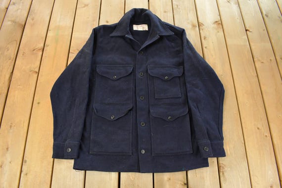 Vintage 1980s Filson Mackinaw Wool Cruiser Wool Jacket Men's Medium / Outdoorsman / Made In USA / Chore Coat / Hunting Jacket / 100% Wool