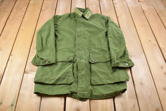 Vintage 1960's Military Button Up Jacket / US Arm… - image 1