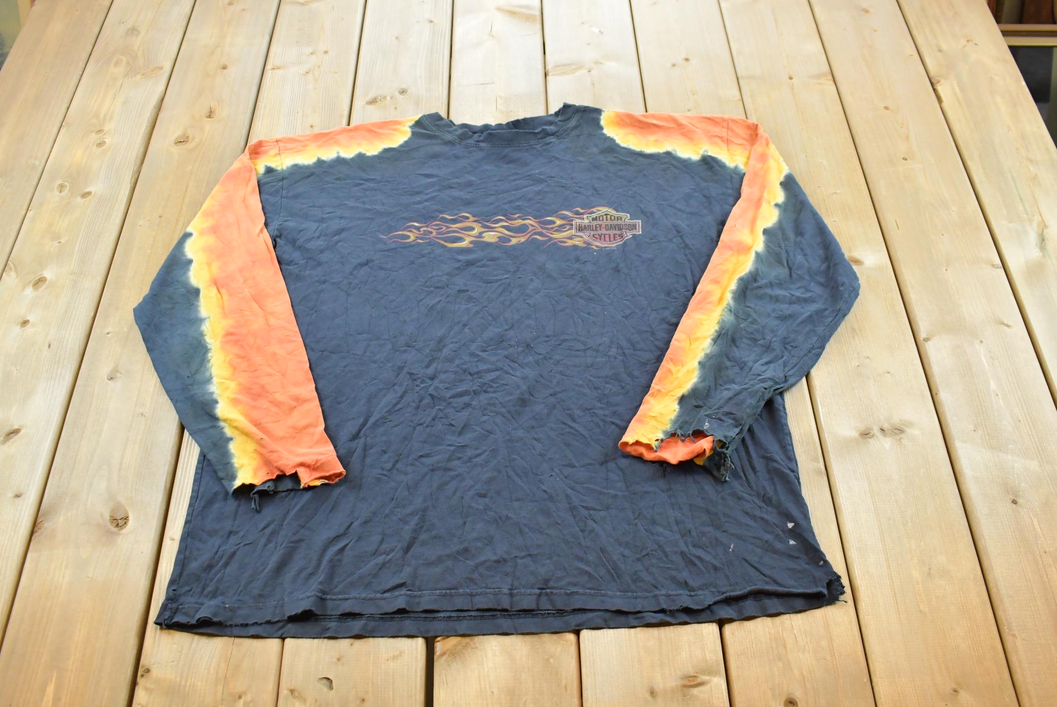 Tie Dye Harley Davidson Long Sleeve - Etsy
