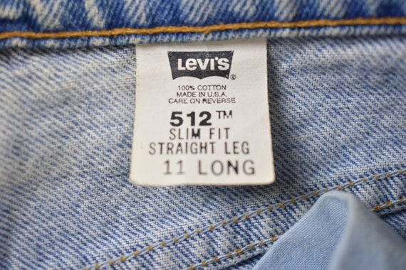 Vintage 1990s Levi's 512 Red Tab Jeans Size 28 x … - image 7