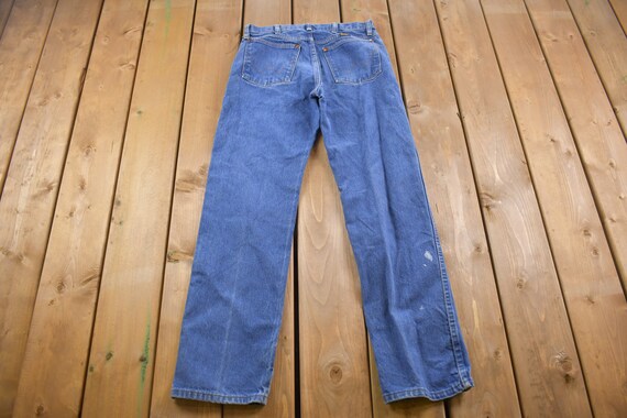 Vintage 1990's Wrangler Blue Jeans 28 x 30 / Pain… - image 4