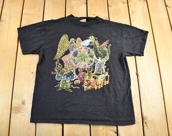 Vintage 1990s Disney Main Street Electrical Parade T-Shirt Men's L / 90s Cartoon Graphic Tee / Mickey Mouse / Made In USA / 90s Disney Tee