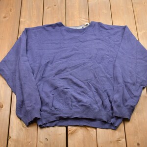 Vintage 1990s St. John&#39;s Bay Blank Crewneck Sweatshirt / 90s Crewneck / Vintage Basics / Athleisure / Streetwear / Essentials