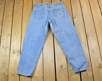 Vintage 1990s Carhartt Carpenter Pants Size 33 X 29 / 90s Work
