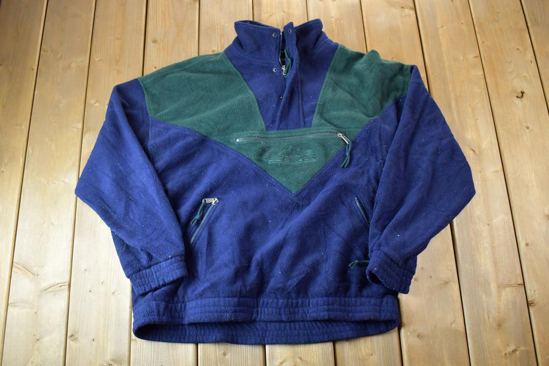 Vintage 1990s EMS Heavy Fleece Quarter Zip Ski Sweater