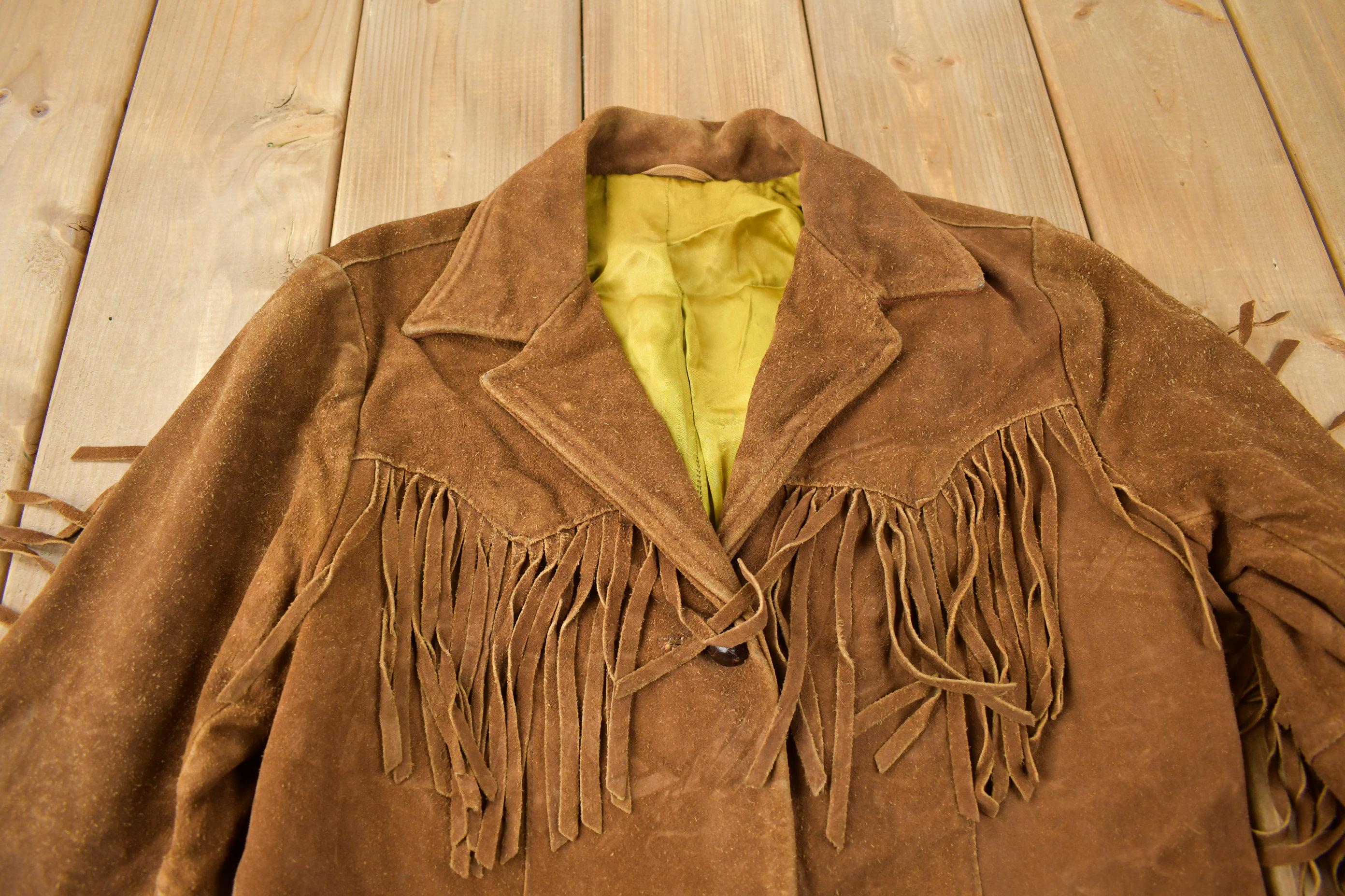 ジャケット・アウター 70s PIONEER WEAR western fringe jacket PIONEER WEAR 70s Suede Fringe Jacket • Med Large – Love