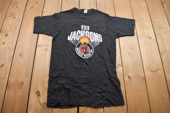 ヴィンテージMichael Jackson 1984年ツアー Tシャツ Vintage 1984 The Jacksons World Tour Graphic Band T Shirt