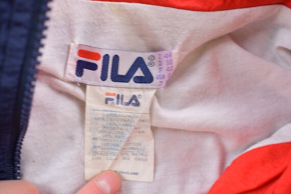 Vintage 1990s Fila Star Embroidered Windbreaker J… - image 4