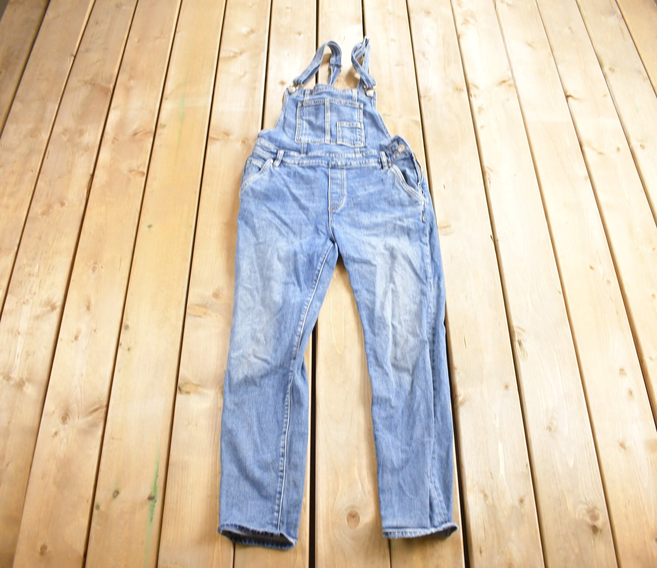 Vintage 1990s Silver Jeans Denim Overalls Size 26 / Vintage Overalls / Streetwear / Vintage Workwear