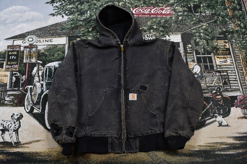 distressed carhartt jacket