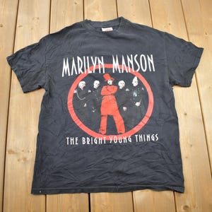 Vintage 2000 Marilyn Manson The Bright Young Things Graphic T Shirt / M / Manson Tee / Heavy Metal Tee / Rock Tee