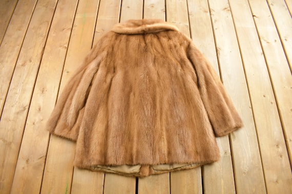 Vintage 1970s Brown Mink Fur Coat / Vintage Mink … - image 2