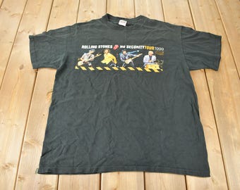 Vintage 90's the Rolling Stones No Security Tour Tommy Hilfiger