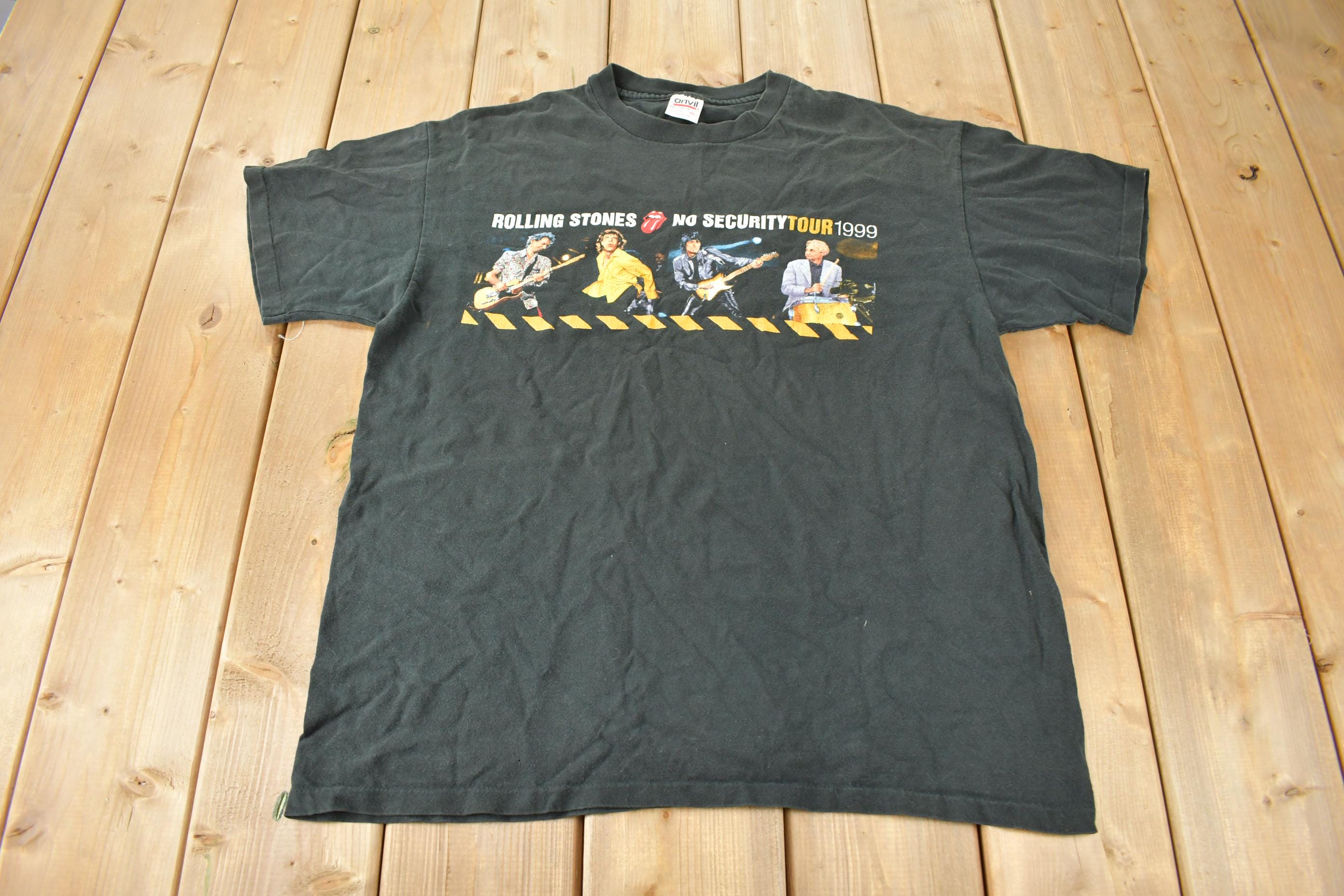 Vintage 1999 the Rolling Stones No Security Tour Band T-shirt 