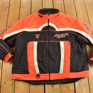 Vintage 1990s Arctic Wear Arctic Cat Racing Jacket  / Motorcycle Jacket / Sportswear / Snowmobile Jacket / Fall Wear