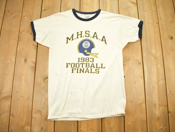 Vintage 1983 Champion MHSAA Football Finals Single Stitch Vintage 1983 Champion MHSAA Football Finals Single Stitch