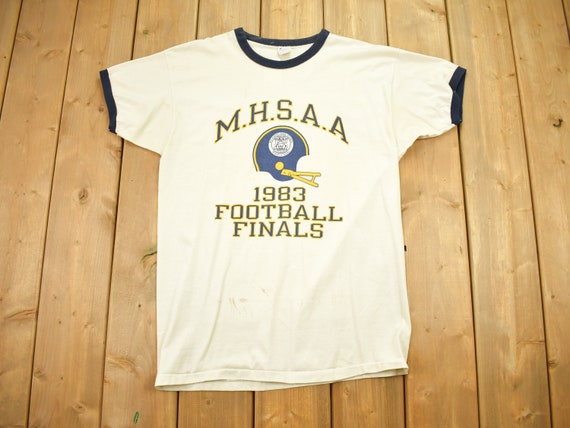 Vintage 1983 Champion MHSAA Football Finals Singl… - image 1