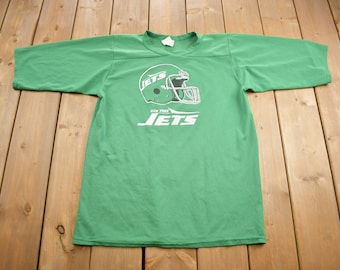 Vintage 90's New York Jets NFL Rugby Green Tshirt Xlarge National