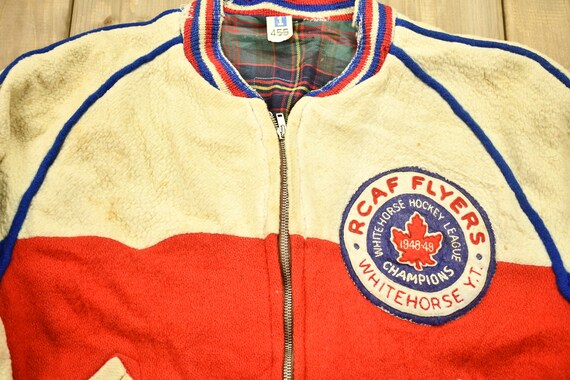 Vintage 1948 Whitehorse Hockey Varsity Jacket/ Di… - image 3