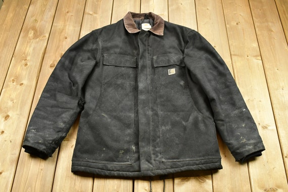 Buy Vintage 1990s Carhartt Full Zip Workwear Chore Coat 