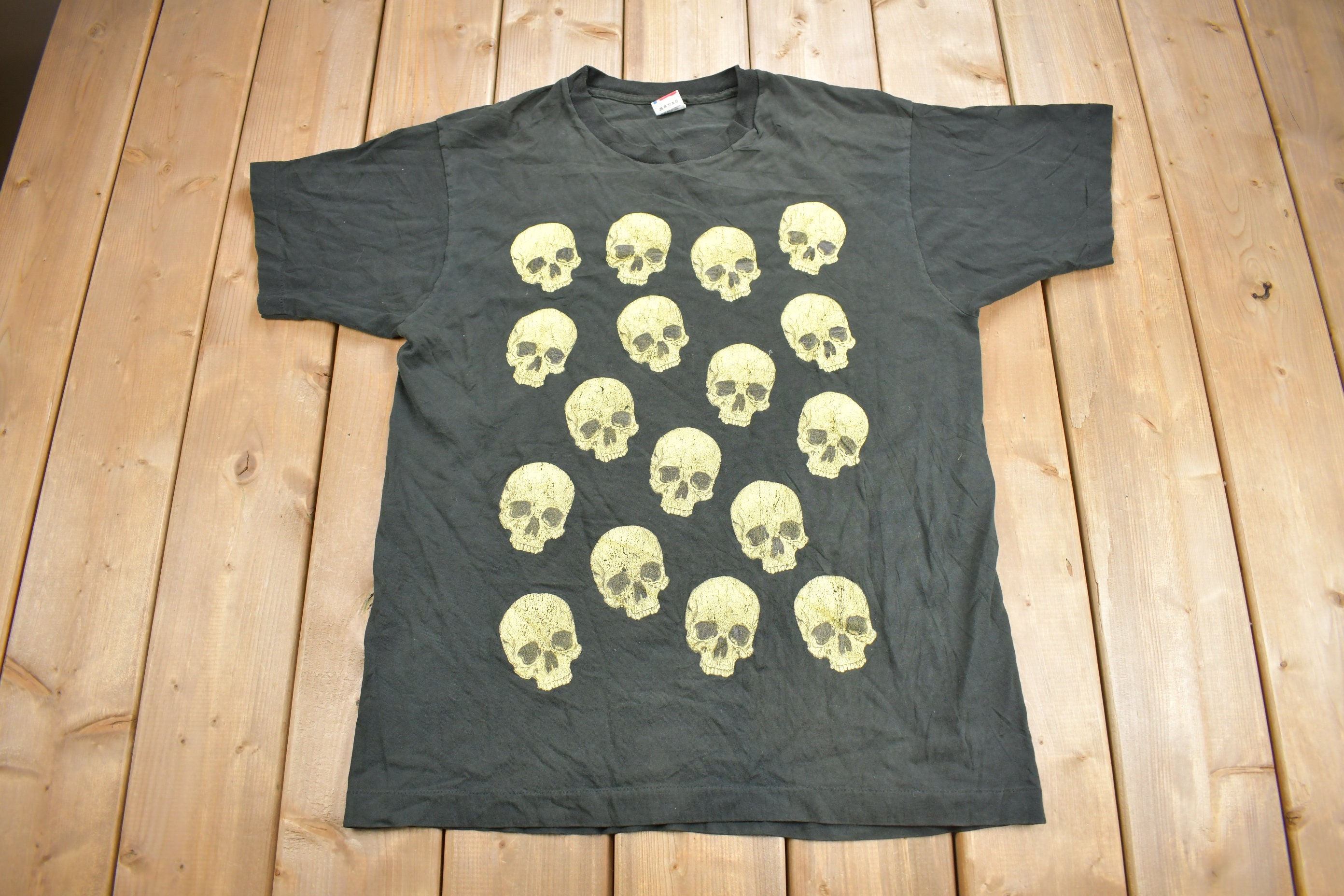 Vintage Skull Tee - Etsy Vintage Skull Tee - Etsy