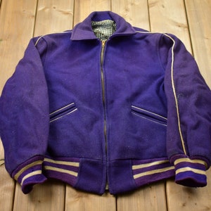 Vintage 1980s University of Western Mustangs Collegiate Jacket / Embroidered / Varsity Jacket / Sportswear / Americana