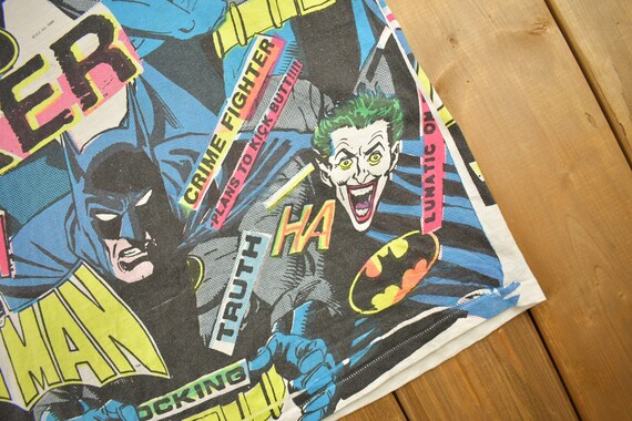 Vintage 1989 Batman & Joker DC Comics All Over Print … - Gem