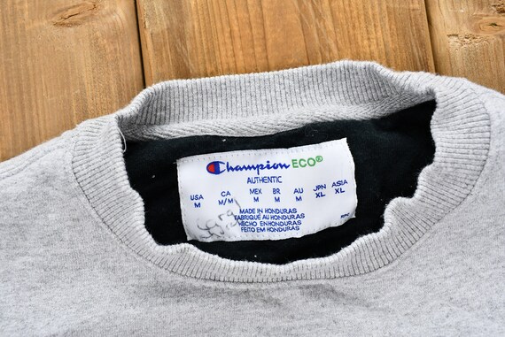 Vintage Blank Grey Champion Crewneck Sweatshirt /… - image 3